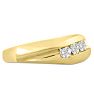 Men's 1/3ct Diamond Ring In 14K Yellow Gold Image-2