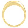 Men's 1/3ct Diamond Ring In 14K Yellow Gold Image-4