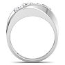 Men's 1ct Diamond Ring In 14K White Gold Image-3