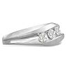 Men's 3/4ct Diamond Ring In 14K White Gold Image-2