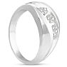 Men's 3/4ct Diamond Ring In 14K White Gold Image-6