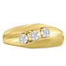 Men's 3/4ct Diamond Ring In 14K Yellow Gold Image-1