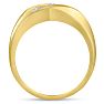 Men's 3/4ct Diamond Ring In 14K Yellow Gold Image-4