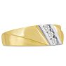 Men's 1/4ct Diamond Ring In 14K Two-Tone Gold Image-2