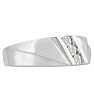 Men's 1/4ct Diamond Ring In 14K White Gold Image-2