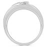 Men's 1/4ct Diamond Ring In 14K White Gold Image-4