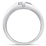 Men's 1/4ct Diamond Ring In 10K White Gold Image-4