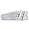 Men's 1/4ct Diamond Ring In 14K White Gold Image-2