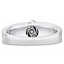 Men's 1/4ct Diamond Ring In 14K White Gold Image-3