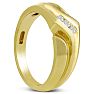 Men's 1/10ct Diamond Ring In 10K Yellow Gold Image-6