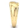 Men's 1/10ct Diamond Ring In 14K Yellow Gold Image-4
