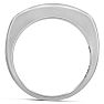 Men's 1/10ct Diamond Ring In 14K White Gold Image-4