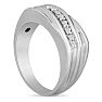 Men's 1/10ct Diamond Ring In 14K White Gold Image-6