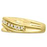 Men's 1/10ct Diamond Ring In 14K Yellow Gold Image-2