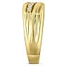 Men's 1/10ct Diamond Ring In 14K Yellow Gold Image-5