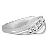 Men's 1/3ct Diamond Ring In 10K White Gold Image-2