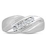 Men's 1/3ct Diamond Ring In 14K White Gold Image-1