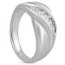 Men's 1/3ct Diamond Ring In 14K White Gold Image-6