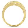 Men's 1/3ct Diamond Ring In 14K Yellow Gold Image-4
