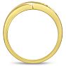Men's 1/10ct Diamond Ring In 10K Yellow Gold Image-4