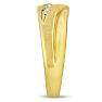 Men's 1/10ct Diamond Ring In 10K Yellow Gold Image-5