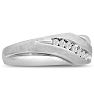 Men's 1/10ct Diamond Ring In 14K White Gold Image-2