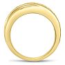 Men's 1ct Diamond Ring In 10K Yellow Gold Image-4
