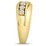Men's 1ct Diamond Ring In 10K Yellow Gold Image-5