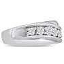 Men's 1ct Diamond Ring In 14K White Gold Image-2