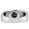 Men's 1ct Diamond Ring In 14K White Gold Image-3
