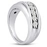 Men's 1ct Diamond Ring In 14K White Gold Image-6