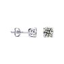 Nearly 3/4 Carat Diamond Stud Earrings In Platinum Image-1