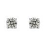 Nearly 3/4 Carat Diamond Stud Earrings In Platinum Image-2