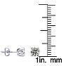 Nearly 3/4 Carat Diamond Stud Earrings In Platinum Image-4