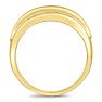 Men's 1/2ct Diamond Ring In 10K Yellow Gold Image-4
