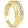 Men's 1/2ct Diamond Ring In 10K Yellow Gold Image-6