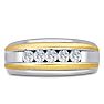 Men's 1/2ct Diamond Ring In 10K Two-Tone Gold Image-1