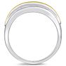 Men's 1/2ct Diamond Ring In 14K Two-Tone Gold Image-4