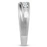 Men's 1/2ct Diamond Ring In 10K White Gold Image-5