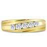 Men's 1/2ct Diamond Ring In 10K Yellow Gold Image-1