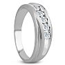 Men's 1/2ct Diamond Ring In 14K White Gold Image-6