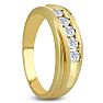 Men's 1/2ct Diamond Ring In 14K Yellow Gold Image-6