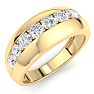 Men's 1ct Diamond Ring In 10K Yellow Gold Image-2
