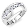 Men's 1ct Diamond Ring In 14K White Gold Image-2