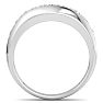 Men's 1ct Diamond Ring In 14K White Gold Image-3