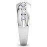 Men's 1ct Diamond Ring In 14K White Gold Image-4