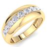 Men's 1ct Diamond Ring In 10K Yellow Gold Image-2
