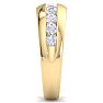 Men's 1ct Diamond Ring In 10K Yellow Gold Image-4