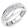 Men's 1ct Diamond Ring In 14K White Gold Image-2