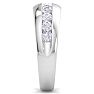 Men's 1ct Diamond Ring In 14K White Gold Image-4